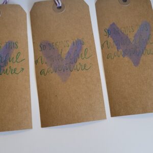 purple heart gift tags