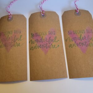 pink gift tags